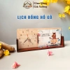 Lịch Tết 2.026 A6 Thay Tháng Đồng Hồ Gỗ Để Bàn NHAGO Không Ồn Quà Doanh Nghiệp