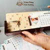 Lịch Tết 2.026 A6 Thay Tháng Đồng Hồ Gỗ Để Bàn NHAGO Không Ồn Quà Doanh Nghiệp 7