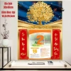 Lịch Tết 2.026 Bìa Bính Ngọ 30x40cm 9mm Viền Vàng, tặng Bloc Đại 14.5x20.5cm - 144k 9