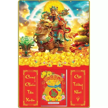 Lịch Tết 2.026 bìa gỗ tráng gương viền Thần Tài 40x60cm bloc 14.5×20.5cm Giá 187.500 VND 2 Lịch Tết 2.026 bìa gỗ tráng gương viền Thần Tài 40x60cm bloc 14.5×20.5cm Giá 187.500 VND 2