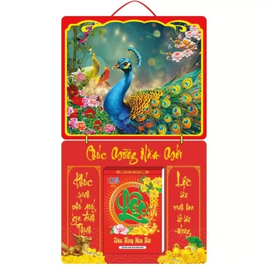 Lịch tết 2.026 bìa lò xo 40x68cm in UV tráng gương viền cao cấp bloc 17x26cm 225.000 VND 4