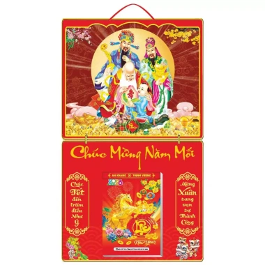 Lịch tết 2.026 bìa lò xo 40x68cm in UV tráng gương viền cao cấp bloc 17x26cm 225.000 VND 7