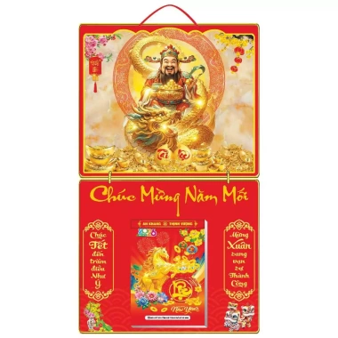 Lịch tết 2.026 bìa lò xo 40x68cm in UV tráng gương viền cao cấp bloc 17x26cm 225.000 VND 8