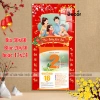 Lịch Tết 2.026 Bình Ngọ - Lịch gỗ tráng gương 30x60cm, bìa 9mm, viền cao cấp, kèm lốc, giảm giá 8