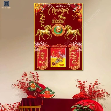 Lịch Tết 2.026 Bính Ngọ Tráng Gương Mã Thành Công Thiết Kế Theo Yêu Cầu Quà Tặng Doanh Nghiệp Quà Tết