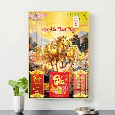 Lịch Tết 2.026 Bính Ngọ Tráng Gương Mã Thành Công Thiết Kế Theo Yêu Cầu Quà Tặng Doanh Nghiệp Quà Tết