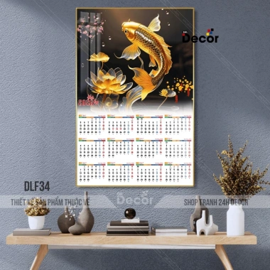 Lịch Tết 2.026 Bính Ngọ Tráng Gương Túi Vàng Tài Lộc In 12 Tháng 24h Decor - Giá 99.600₫