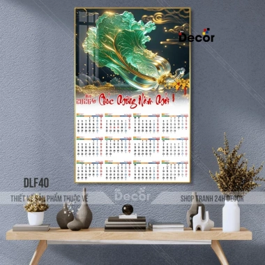 Lịch Tết 2.026 Bính Ngọ Tráng Gương Túi Vàng Tài Lộc In 12 Tháng 24h Decor - Giá 99.600₫