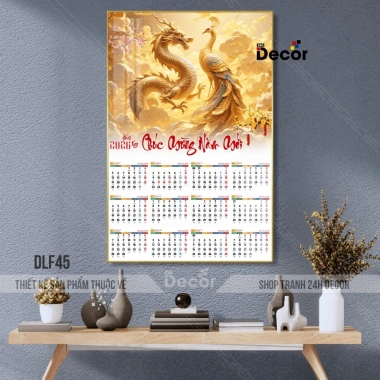 Lịch Tết 2.026 Bính Ngọ Tráng Gương Túi Vàng Tài Lộc In 12 Tháng 24h Decor - Giá 99.600₫