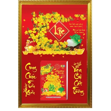 Lịch Tết 2.026 Bloc Đại - Bìa Gỗ Tráng Gương 45x65, Kèm Bìa Khung Nhựa, Giá 270.000 6