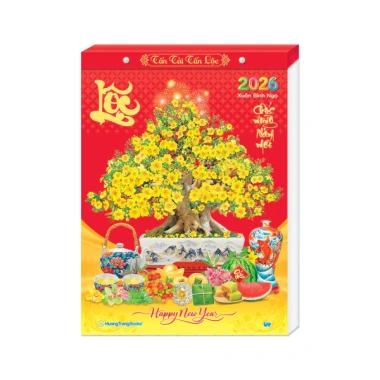 Lịch Tết 2.026 Bloc Đại Đặc Biệt Rời 17x24cm 17x26cm Giá ưu đãi 129.400 VND