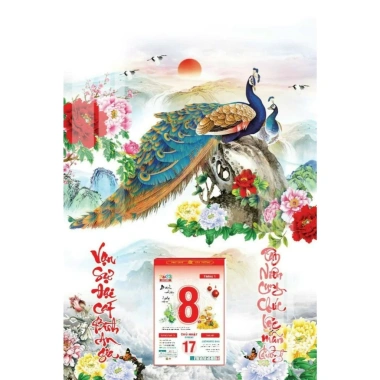 Lịch Tết 2.026 Bloc Đại Tranh Treo Tường Laminate 40x60cm Bìa Gương Cao Cấp 175.000 7