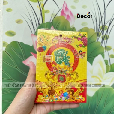 Lịch Tết 2.026 Bloc Lịch Trung 10.5x14.5cm - Giá ưu đãi 36.500 VND, in đẹp