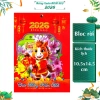 Lịch Tết 2.026 Bloc rời đa kích thước 10.5x14.5-30x20 giảm giá 20% chỉ 55.016₫