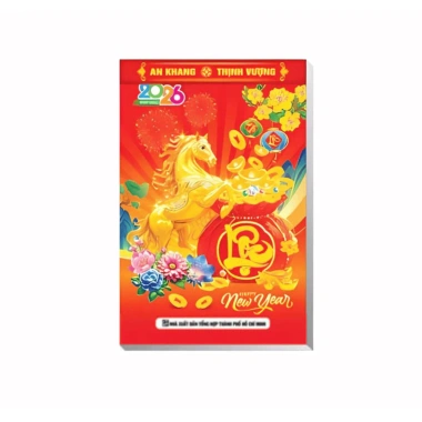 Lịch Tết 2.026 Bloc rời đa kích thước 10.5x14.5-30x20 giảm giá 20% chỉ 55.016₫