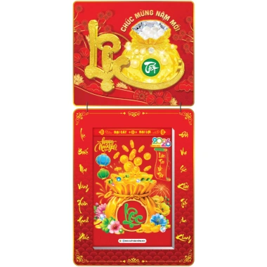Lịch Tết 2.026 Bloc Siêu Đại 17x26-20x30 cm Chữ Lộc Laminate Giá ưu đãi 238k
