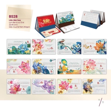 Lịch Tết 2.026 Bông Sen - Lịch để bàn A đa chủ đề Mã 4, không giấy note, chỉ 32.500₫ 2 Lịch Tết 2.026 Bông Sen - Lịch để bàn A đa chủ đề Mã 4, không giấy note, chỉ 32.500₫ 2