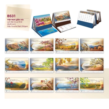 Lịch Tết 2.026 Bông Sen - Lịch để bàn A đa chủ đề Mã 4, không giấy note, chỉ 32.500₫