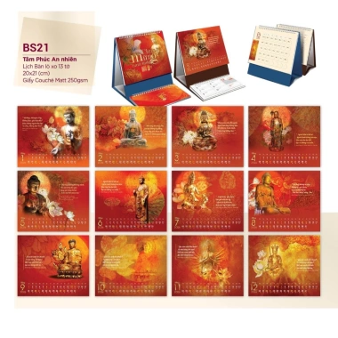 Lịch Tết 2.026 Bông Sen Lịch để bàn Chủ Đề Không Giấy Note Giá ưu đãi 32.500đ