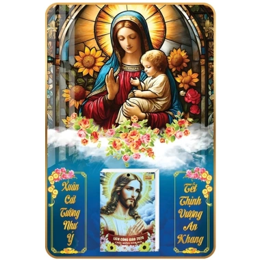 Lịch Tết 2.026 Chủ Đề Công Giáo Treo Tường Laminate Tráng Gương 30x40cm - Giá Ưu Đãi 135.900₫