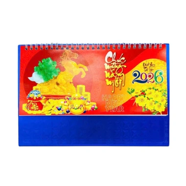Lịch Tết 2.026 để bàn kiểu chữ A - Giá chỉ 27.000đ, thiết kế hiện đại