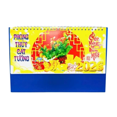 Lịch Tết 2.026 để bàn kiểu chữ A - Giá chỉ 27.000đ, thiết kế hiện đại