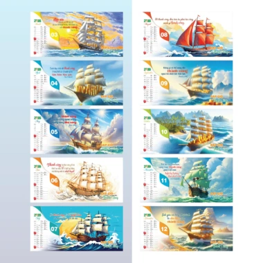 Lịch Tết 2.026 Để Bàn Xuân Bình Ngọ Con Ngựa 16x23cm - Giá Ưu Đãi