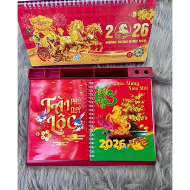 Lịch Tết 2.026 Đế Nhựa Dáng Ngang - Lịch Để Bàn Văn Phòng & Gia Đình, Giá Ưu Đãi 71.100₫ 7 Lịch Tết 2.026 Đế Nhựa Dáng Ngang - Lịch Để Bàn Văn Phòng & Gia Đình, Giá Ưu Đãi 71.100₫ 7