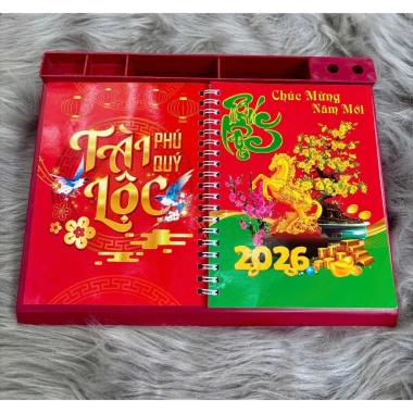 Lịch Tết 2.026 Đế Nhựa Dáng Ngang - Lịch Để Bàn Văn Phòng & Gia Đình, Giá Ưu Đãi 71.100₫ 8 Lịch Tết 2.026 Đế Nhựa Dáng Ngang - Lịch Để Bàn Văn Phòng & Gia Đình, Giá Ưu Đãi 71.100₫ 8
