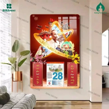 Lịch Tết 2.026 Đốc Lịch 3 Bác Gỗ Treo Tường Tráng Gương - Giá ưu đãi 121.390 VND 10