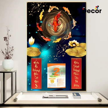 Lịch Tết 2.026 gỗ tráng gương 30x40cm viền vàng - Nhiều mẫu nhỏ, tặng Bloc trung 10 Lịch Tết 2.026 gỗ tráng gương 30x40cm viền vàng - Nhiều mẫu nhỏ, tặng Bloc trung 10