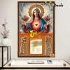 Lịch Tết 2.026 gỗ tráng gương Công Giáo bo viền cao cấp - tặng Bloc Đại, giá ưu đãi 105.600 VND 7