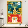 Lịch Tết 2.026 gỗ tráng gương Hoạ Tài Lộc – bo viền cao cấp, tặng Bloc lịch, chỉ 105.600 VND