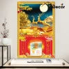 Lịch Tết 2.026 gỗ tráng gương Hoạ Tài Lộc – bo viền cao cấp, tặng Bloc lịch, chỉ 105.600 VND 5