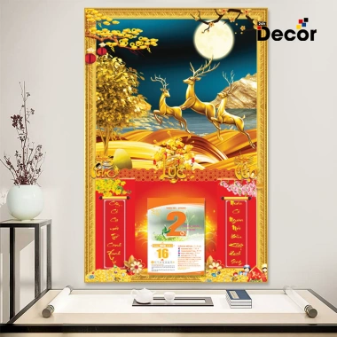 Lịch Tết 2.026 gỗ tráng gương Hoạ Tài Lộc – bo viền cao cấp, tặng Bloc lịch, chỉ 105.600 VND 5 Lịch Tết 2.026 gỗ tráng gương Hoạ Tài Lộc – bo viền cao cấp, tặng Bloc lịch, chỉ 105.600 VND 5
