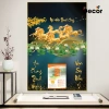 Lịch Tết 2.026 Gỗ Tráng Gương Mã Đáo Thành Công - Bo viền cao cấp, tặng Bloc Đại 8