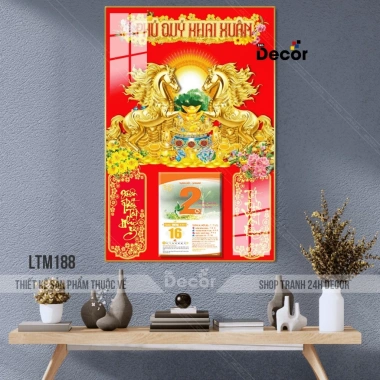 Lịch Tết 2.026 Gỗ Tráng Gương Mã Đáo Thành Công – Mẫu Mới Hiện Đại, Viền Bo Cao Cấp, Tặng Bloc Lịch – Giá 105.600₫