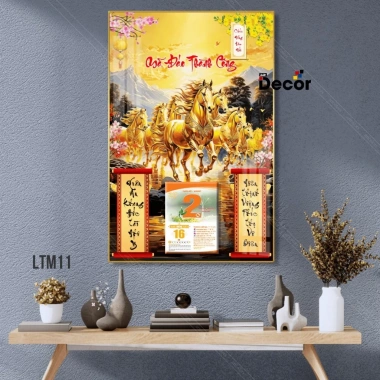 Lịch Tết 2.026 Gỗ Tráng Gương Mã Đáo Thành Công – Mẫu Mới Hiện Đại, Viền Bo Cao Cấp, Tặng Bloc Lịch – Giá 105.600₫