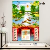 Lịch Tết 2.026 Gỗ tráng gương Phong Cảnh Quê Hương - Viền bo cao cấp, Cha Mẹ, Tặng Bloc lịch - Giá 105.600 VND 5