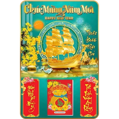 Lịch Tết 2.026 Gỗ Treo Tường Laminate Tráng Gương 40x60cm - Giá ưu đãi 224.000đ