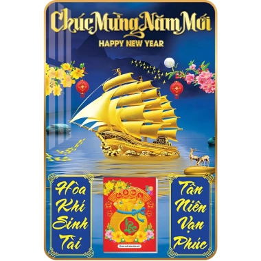 Lịch Tết 2.026 Gỗ Treo Tường Laminate Tráng Gương 40x60cm - Giá ưu đãi 224.000đ