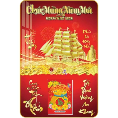 Lịch Tết 2.026 Gỗ Treo Tường Laminate Tráng Gương 40x60cm - Giá ưu đãi 224.000đ