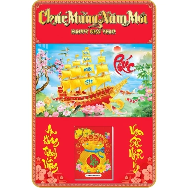 Lịch Tết 2.026 Gỗ Treo Tường Laminate Tráng Gương 40x60cm - Giá ưu đãi 224.000đ