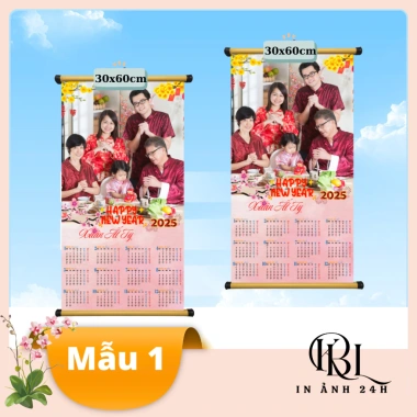Lịch Tết 2.026 HỎA TỐC Vải Lụa 30x60cm Treo Tường In Theo Yêu Cầu Giá Ưu Đãi 92.000₫