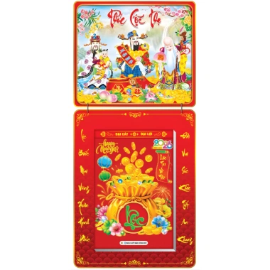 Lịch Tết 2.026 PHÚC LỘC THỌ Trọn Bộ Đầu Treo Laminate - Các Kích Thước 17x26 20x30 25x35 30x40 - Giá ưu đãi 238.100 VND