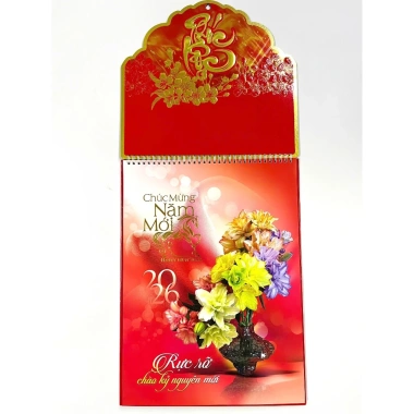 Lịch Tết 2.026 size 30x40 treo tường 52 tuần 53 tờ lò xo - Giá chỉ 266.000đ 2