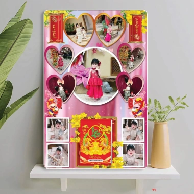 Lịch Tết 2.026 Tặng Lịch - Khung Ảnh Cá Nhân Tráng Gương Mêka Treo Tường Có Móc Giá 144.900