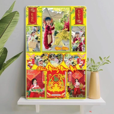 Lịch Tết 2.026 Tặng Lịch - Khung Ảnh Cá Nhân Tráng Gương Mêka Treo Tường Có Móc Giá 144.900