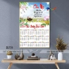 Lịch tết 2.026 Thư pháp Cha Mẹ 12 tháng - Tráng gương treo tường bo viền ART COLORS 2