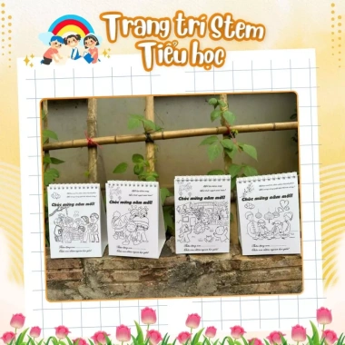 Lịch Tết 2.026 tô màu để bàn A6 giấy bìa cứng, phù hợp mọi màu, chỉ 45.103 VND
